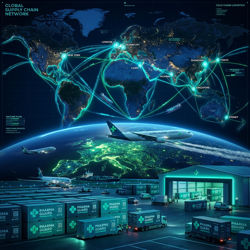 Global Pharmaceutical Supply Chain Network and Medical Cargo Importation